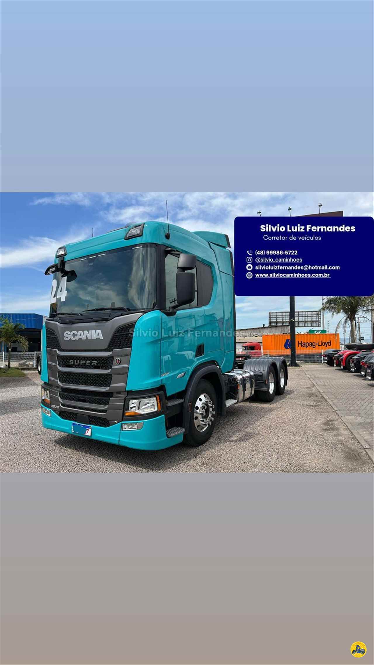 CAMINHAO SCANIA SCANIA R460 Chassis Cavalo 6x2 Silvio Caminhões TUBARAO SANTA CATARINA SC